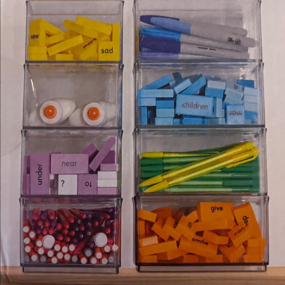 Eight piece tall stackable bin starter set - Picture 4 of 9